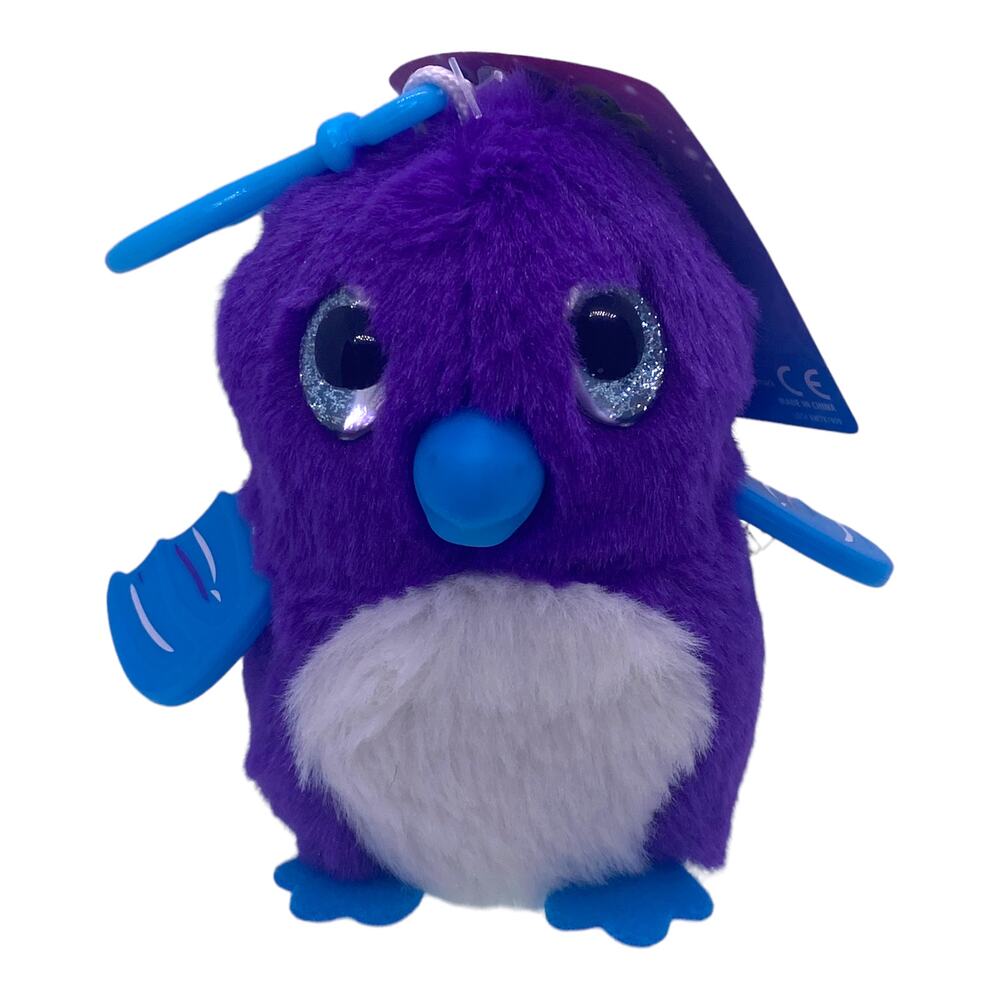 Purple & White Plush Hatchimals Penguala Stuffed Animal Penguin Character